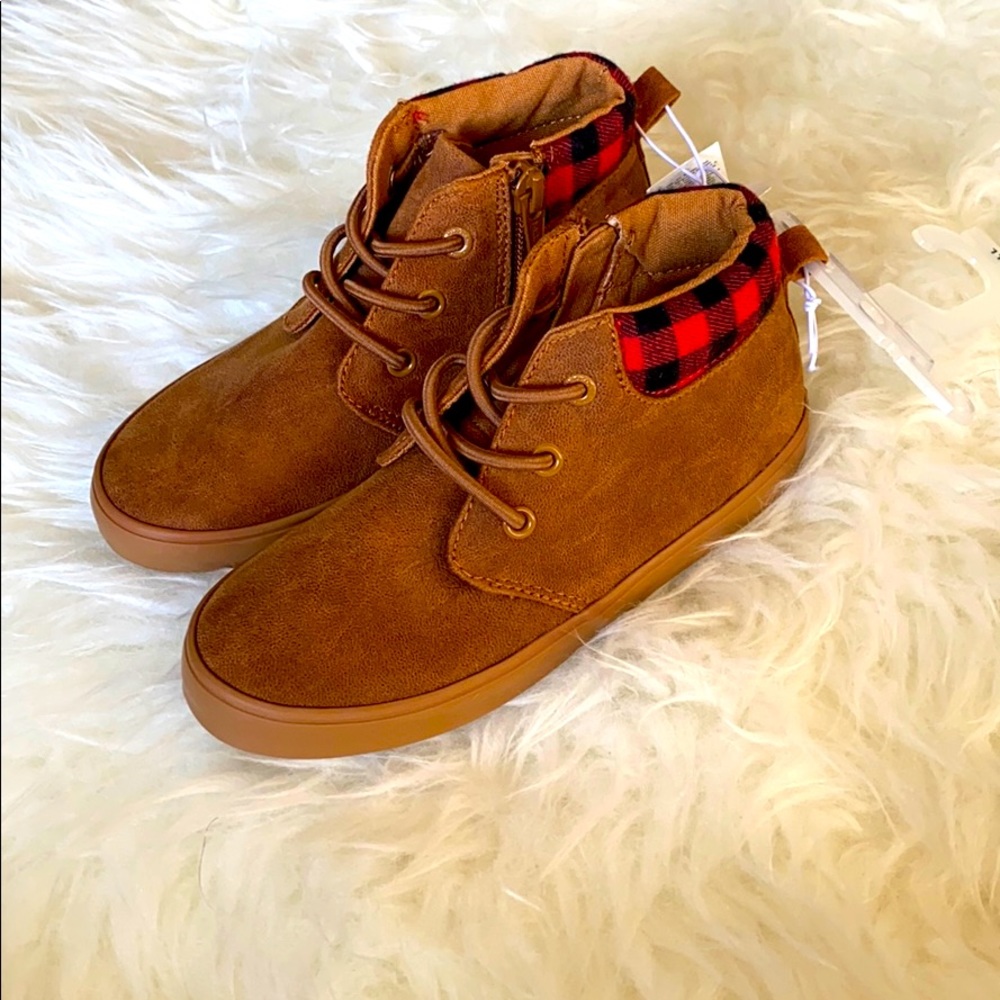 Boys Tan Winter Sneakers